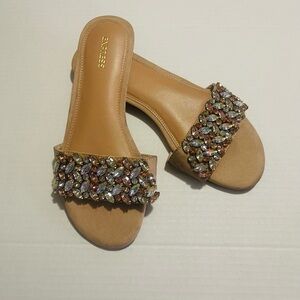 Express Tan Gemstone Women's Sandals